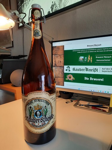 Leerflasche maisacher bier - maisacher,